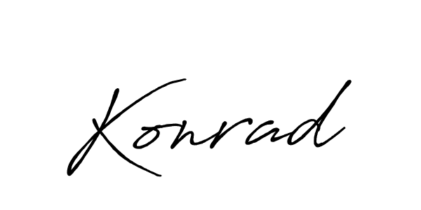 Konrad stylish signature style. Best Handwritten Sign (Antro_Vectra_Bolder) for my name. Handwritten Signature Collection Ideas for my name Konrad. Konrad signature style 7 images and pictures png