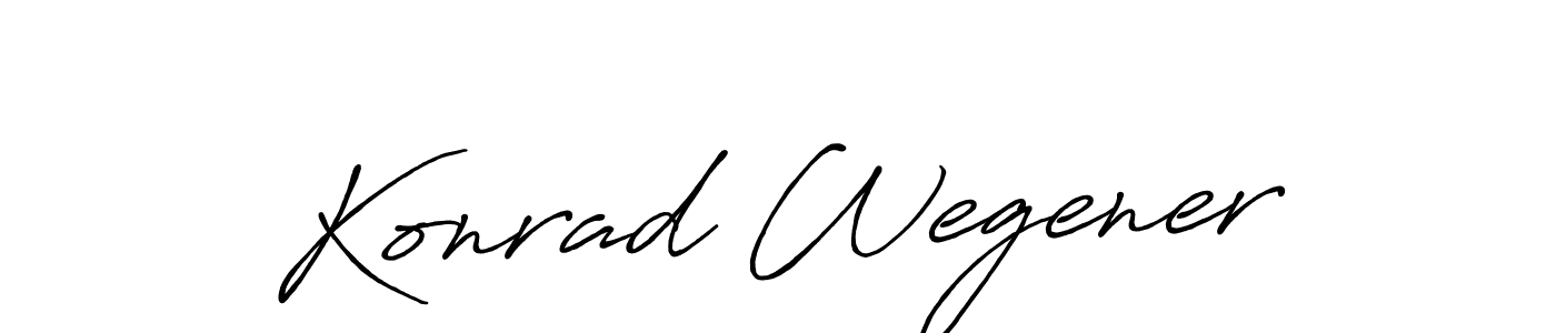 Also You can easily find your signature by using the search form. We will create Konrad Wegener name handwritten signature images for you free of cost using Antro_Vectra_Bolder sign style. Konrad Wegener signature style 7 images and pictures png