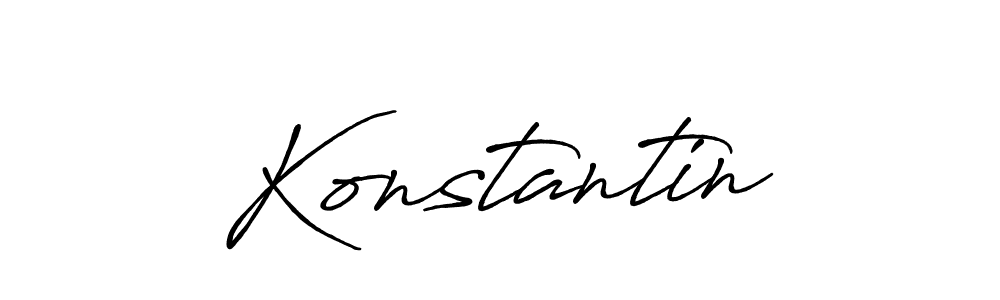 Use a signature maker to create a handwritten signature online. With this signature software, you can design (Antro_Vectra_Bolder) your own signature for name Konstantin. Konstantin signature style 7 images and pictures png