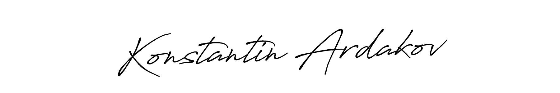 Make a beautiful signature design for name Konstantin Ardakov. With this signature (Antro_Vectra_Bolder) style, you can create a handwritten signature for free. Konstantin Ardakov signature style 7 images and pictures png