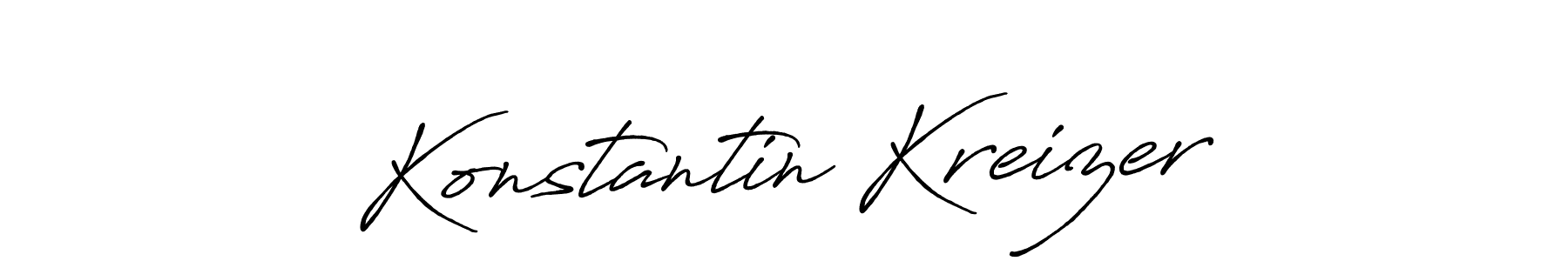 How to make Konstantin Kreizer signature? Antro_Vectra_Bolder is a professional autograph style. Create handwritten signature for Konstantin Kreizer name. Konstantin Kreizer signature style 7 images and pictures png