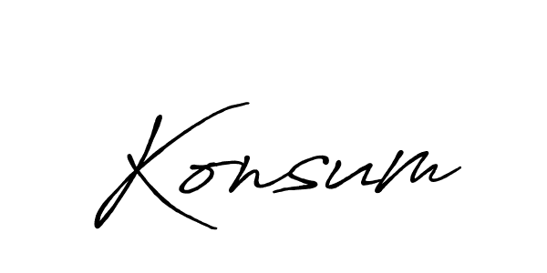 It looks lik you need a new signature style for name Konsum. Design unique handwritten (Antro_Vectra_Bolder) signature with our free signature maker in just a few clicks. Konsum signature style 7 images and pictures png
