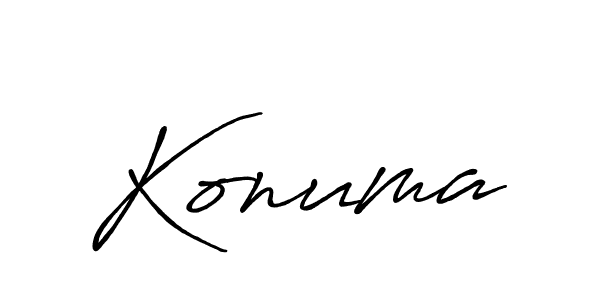 How to make Konuma name signature. Use Antro_Vectra_Bolder style for creating short signs online. This is the latest handwritten sign. Konuma signature style 7 images and pictures png