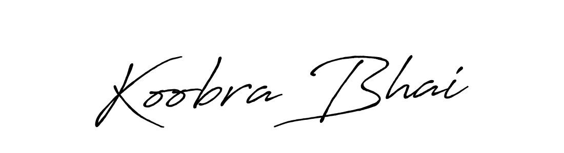 How to make Koobra Bhai name signature. Use Antro_Vectra_Bolder style for creating short signs online. This is the latest handwritten sign. Koobra Bhai signature style 7 images and pictures png