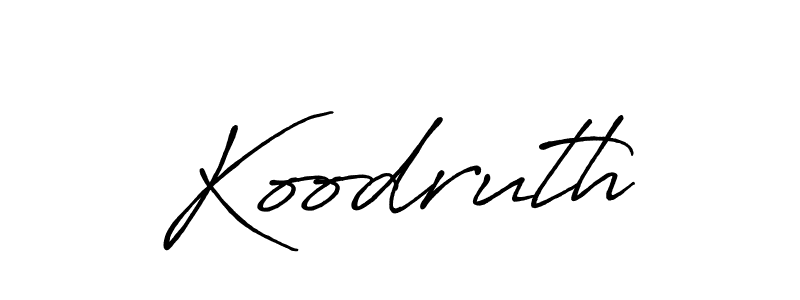 You should practise on your own different ways (Antro_Vectra_Bolder) to write your name (Koodruth) in signature. don't let someone else do it for you. Koodruth signature style 7 images and pictures png