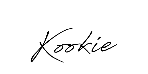 Create a beautiful signature design for name Kookie. With this signature (Antro_Vectra_Bolder) fonts, you can make a handwritten signature for free. Kookie signature style 7 images and pictures png