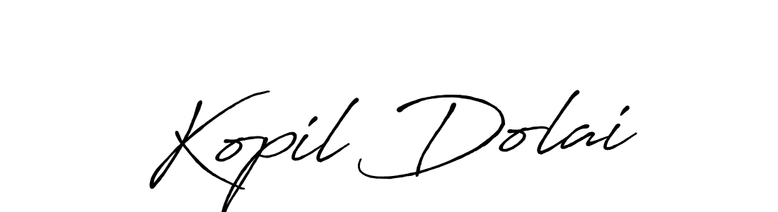 Make a beautiful signature design for name Kopil Dolai. With this signature (Antro_Vectra_Bolder) style, you can create a handwritten signature for free. Kopil Dolai signature style 7 images and pictures png