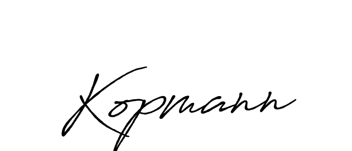 Create a beautiful signature design for name Kopmann. With this signature (Antro_Vectra_Bolder) fonts, you can make a handwritten signature for free. Kopmann signature style 7 images and pictures png