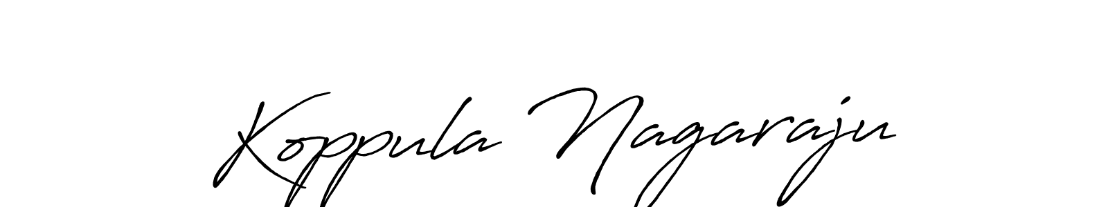Antro_Vectra_Bolder is a professional signature style that is perfect for those who want to add a touch of class to their signature. It is also a great choice for those who want to make their signature more unique. Get Koppula Nagaraju name to fancy signature for free. Koppula Nagaraju signature style 7 images and pictures png