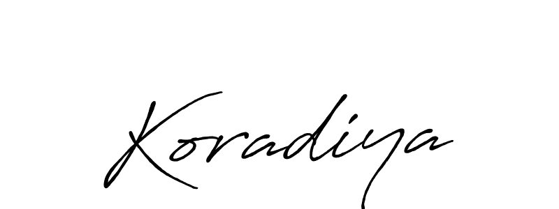 The best way (Antro_Vectra_Bolder) to make a short signature is to pick only two or three words in your name. The name Koradiya include a total of six letters. For converting this name. Koradiya signature style 7 images and pictures png