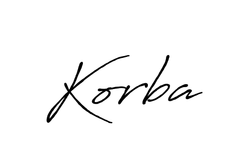 How to make Korba name signature. Use Antro_Vectra_Bolder style for creating short signs online. This is the latest handwritten sign. Korba signature style 7 images and pictures png
