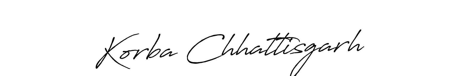 Similarly Antro_Vectra_Bolder is the best handwritten signature design. Signature creator online .You can use it as an online autograph creator for name Korba Chhattisgarh. Korba Chhattisgarh signature style 7 images and pictures png