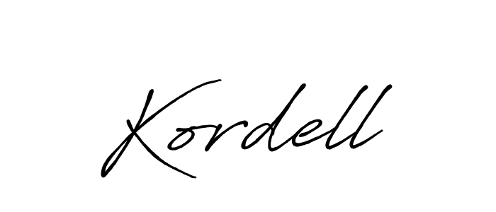 Kordell stylish signature style. Best Handwritten Sign (Antro_Vectra_Bolder) for my name. Handwritten Signature Collection Ideas for my name Kordell. Kordell signature style 7 images and pictures png