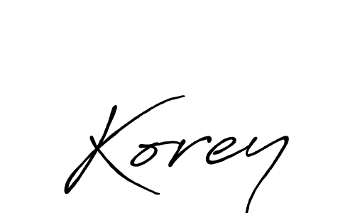 Antro_Vectra_Bolder is a professional signature style that is perfect for those who want to add a touch of class to their signature. It is also a great choice for those who want to make their signature more unique. Get Korey name to fancy signature for free. Korey signature style 7 images and pictures png