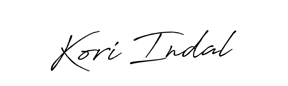 Use a signature maker to create a handwritten signature online. With this signature software, you can design (Antro_Vectra_Bolder) your own signature for name Kori Indal. Kori Indal signature style 7 images and pictures png