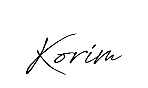 How to make Korim name signature. Use Antro_Vectra_Bolder style for creating short signs online. This is the latest handwritten sign. Korim signature style 7 images and pictures png