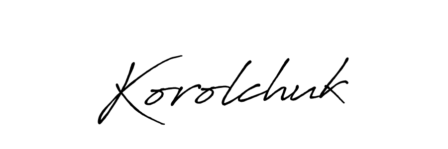 Antro_Vectra_Bolder is a professional signature style that is perfect for those who want to add a touch of class to their signature. It is also a great choice for those who want to make their signature more unique. Get Korolchuk name to fancy signature for free. Korolchuk signature style 7 images and pictures png