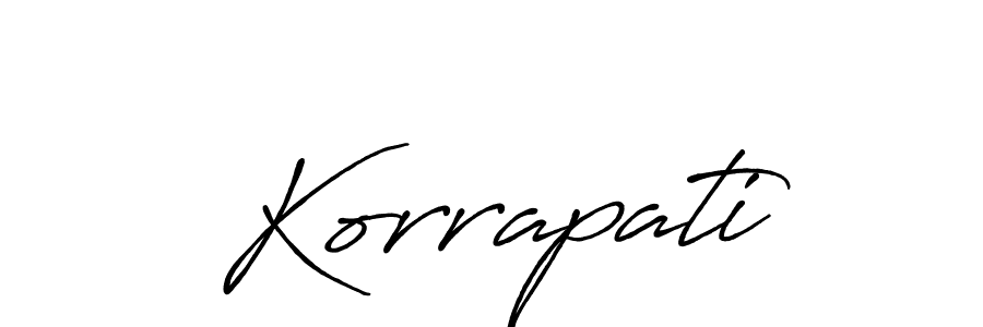 Similarly Antro_Vectra_Bolder is the best handwritten signature design. Signature creator online .You can use it as an online autograph creator for name Korrapati. Korrapati signature style 7 images and pictures png