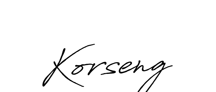 if you are searching for the best signature style for your name Korseng. so please give up your signature search. here we have designed multiple signature styles  using Antro_Vectra_Bolder. Korseng signature style 7 images and pictures png