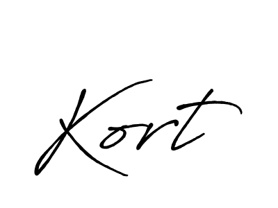 Also we have Kort name is the best signature style. Create professional handwritten signature collection using Antro_Vectra_Bolder autograph style. Kort signature style 7 images and pictures png