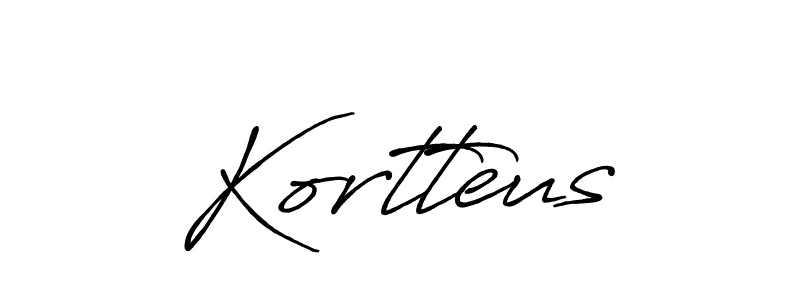 Design your own signature with our free online signature maker. With this signature software, you can create a handwritten (Antro_Vectra_Bolder) signature for name Kortteus. Kortteus signature style 7 images and pictures png