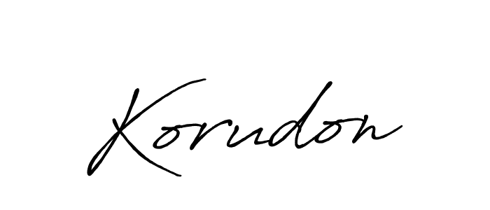 It looks lik you need a new signature style for name Korudon. Design unique handwritten (Antro_Vectra_Bolder) signature with our free signature maker in just a few clicks. Korudon signature style 7 images and pictures png