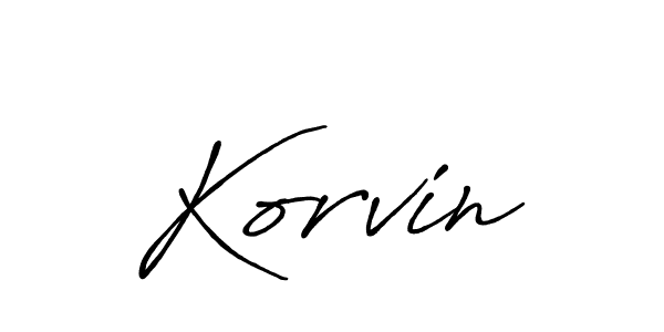 Once you've used our free online signature maker to create your best signature Antro_Vectra_Bolder style, it's time to enjoy all of the benefits that Korvin name signing documents. Korvin signature style 7 images and pictures png