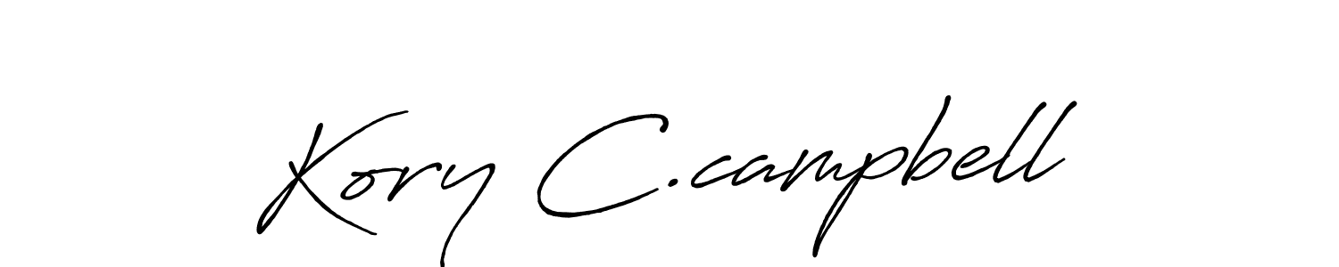 The best way (Antro_Vectra_Bolder) to make a short signature is to pick only two or three words in your name. The name Kory C.campbell include a total of six letters. For converting this name. Kory C.campbell signature style 7 images and pictures png