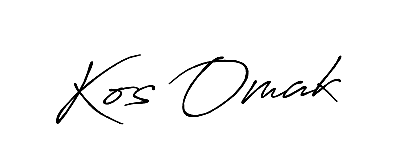 How to make Kos Omak signature? Antro_Vectra_Bolder is a professional autograph style. Create handwritten signature for Kos Omak name. Kos Omak signature style 7 images and pictures png