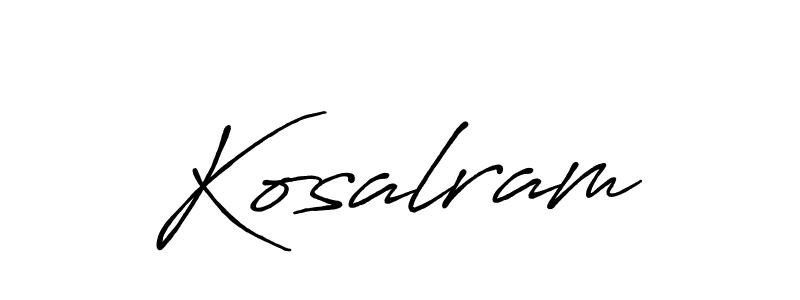 It looks lik you need a new signature style for name Kosalram. Design unique handwritten (Antro_Vectra_Bolder) signature with our free signature maker in just a few clicks. Kosalram signature style 7 images and pictures png