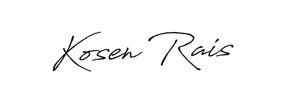 Once you've used our free online signature maker to create your best signature Antro_Vectra_Bolder style, it's time to enjoy all of the benefits that Kosen Rais name signing documents. Kosen Rais signature style 7 images and pictures png