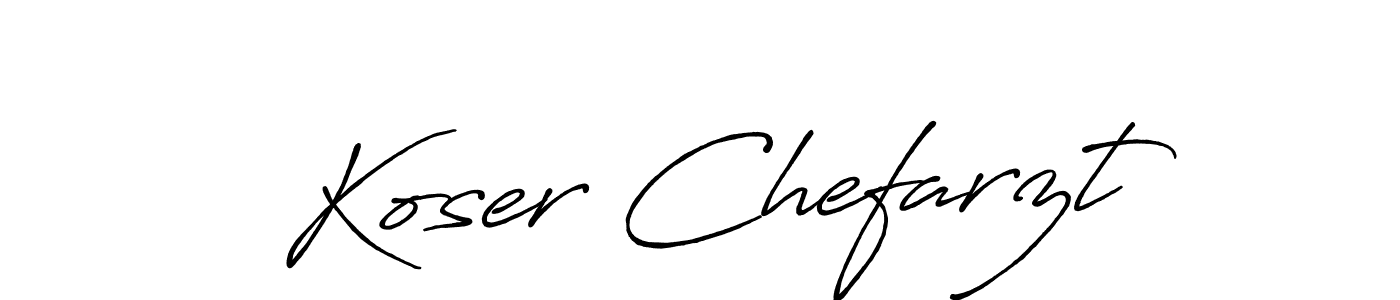 if you are searching for the best signature style for your name Koser Chefarzt. so please give up your signature search. here we have designed multiple signature styles  using Antro_Vectra_Bolder. Koser Chefarzt signature style 7 images and pictures png