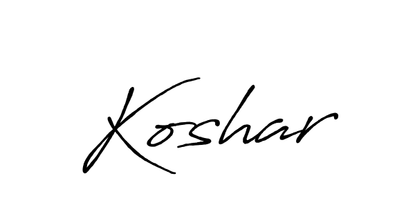Similarly Antro_Vectra_Bolder is the best handwritten signature design. Signature creator online .You can use it as an online autograph creator for name Koshar. Koshar signature style 7 images and pictures png