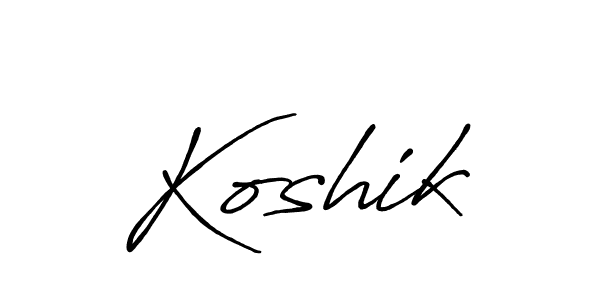 Also we have Koshik name is the best signature style. Create professional handwritten signature collection using Antro_Vectra_Bolder autograph style. Koshik signature style 7 images and pictures png