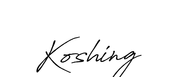 The best way (Antro_Vectra_Bolder) to make a short signature is to pick only two or three words in your name. The name Koshing include a total of six letters. For converting this name. Koshing signature style 7 images and pictures png
