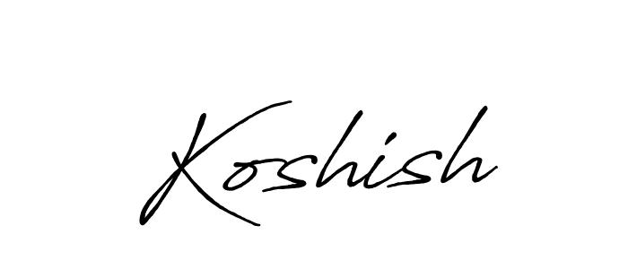 Once you've used our free online signature maker to create your best signature Antro_Vectra_Bolder style, it's time to enjoy all of the benefits that Koshish name signing documents. Koshish signature style 7 images and pictures png