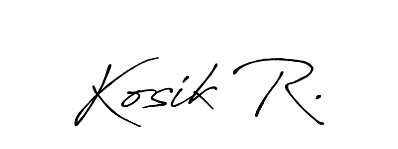 How to Draw Kosik R. signature style? Antro_Vectra_Bolder is a latest design signature styles for name Kosik R.. Kosik R. signature style 7 images and pictures png