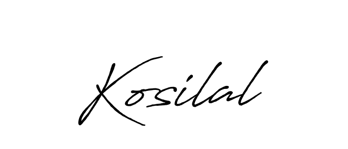 How to Draw Kosilal signature style? Antro_Vectra_Bolder is a latest design signature styles for name Kosilal. Kosilal signature style 7 images and pictures png