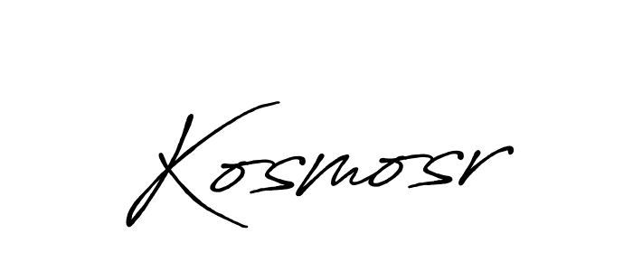 How to make Kosmosr name signature. Use Antro_Vectra_Bolder style for creating short signs online. This is the latest handwritten sign. Kosmosr signature style 7 images and pictures png