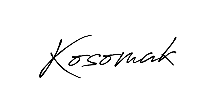 Use a signature maker to create a handwritten signature online. With this signature software, you can design (Antro_Vectra_Bolder) your own signature for name Kosomak. Kosomak signature style 7 images and pictures png