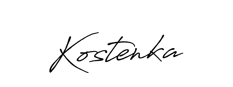 Kostenka stylish signature style. Best Handwritten Sign (Antro_Vectra_Bolder) for my name. Handwritten Signature Collection Ideas for my name Kostenka. Kostenka signature style 7 images and pictures png
