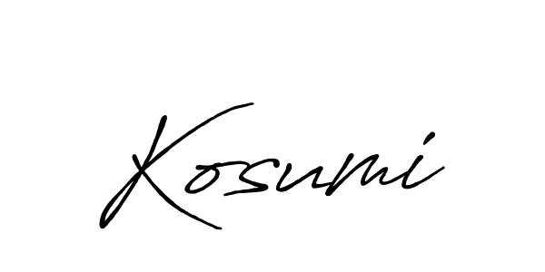 Once you've used our free online signature maker to create your best signature Antro_Vectra_Bolder style, it's time to enjoy all of the benefits that Kosumi name signing documents. Kosumi signature style 7 images and pictures png