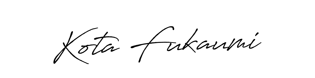 Design your own signature with our free online signature maker. With this signature software, you can create a handwritten (Antro_Vectra_Bolder) signature for name Kota Fukaumi. Kota Fukaumi signature style 7 images and pictures png