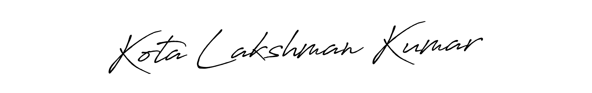 Design your own signature with our free online signature maker. With this signature software, you can create a handwritten (Antro_Vectra_Bolder) signature for name Kota Lakshman Kumar. Kota Lakshman Kumar signature style 7 images and pictures png