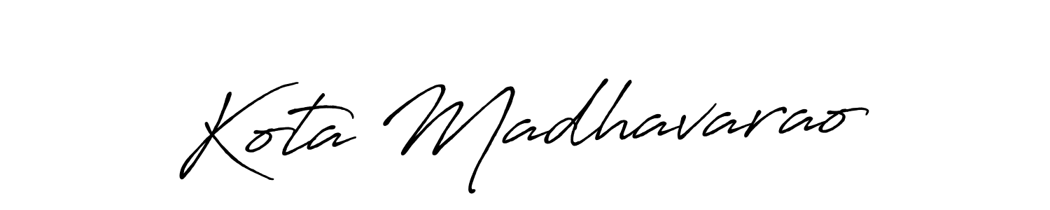 Also we have Kota Madhavarao name is the best signature style. Create professional handwritten signature collection using Antro_Vectra_Bolder autograph style. Kota Madhavarao signature style 7 images and pictures png