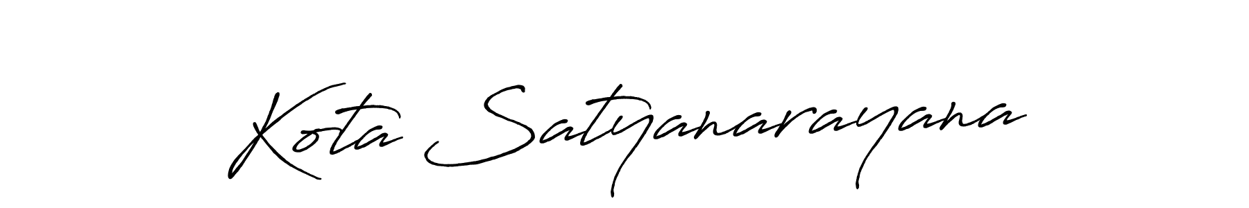 Kota Satyanarayana stylish signature style. Best Handwritten Sign (Antro_Vectra_Bolder) for my name. Handwritten Signature Collection Ideas for my name Kota Satyanarayana. Kota Satyanarayana signature style 7 images and pictures png