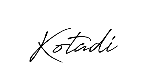 Design your own signature with our free online signature maker. With this signature software, you can create a handwritten (Antro_Vectra_Bolder) signature for name Kotadi. Kotadi signature style 7 images and pictures png