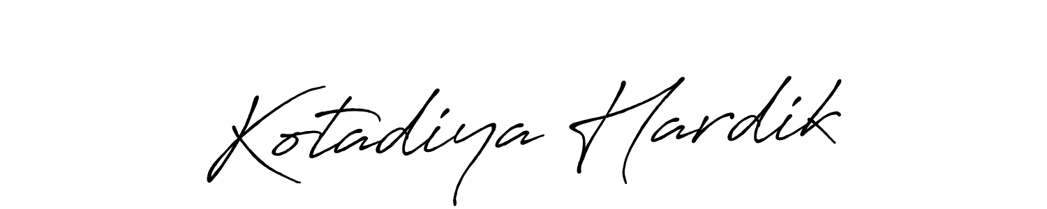 Also You can easily find your signature by using the search form. We will create Kotadiya Hardik name handwritten signature images for you free of cost using Antro_Vectra_Bolder sign style. Kotadiya Hardik signature style 7 images and pictures png
