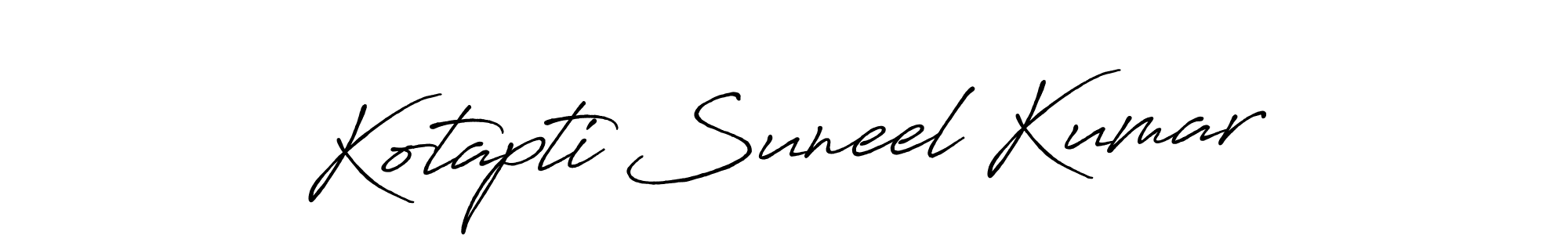 Make a short Kotapti Suneel Kumar signature style. Manage your documents anywhere anytime using Antro_Vectra_Bolder. Create and add eSignatures, submit forms, share and send files easily. Kotapti Suneel Kumar signature style 7 images and pictures png