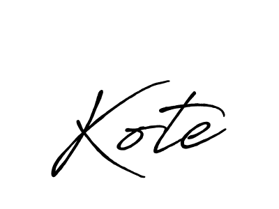 How to make Kote name signature. Use Antro_Vectra_Bolder style for creating short signs online. This is the latest handwritten sign. Kote signature style 7 images and pictures png